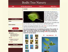 Tablet Screenshot of bodhitreenursery.com